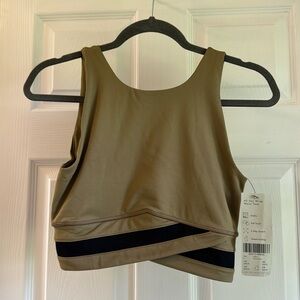 Sweaty Betty All Day Wrap Waist Tank Color Terra Brown NWT